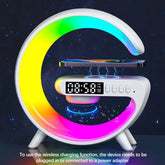ATTRACTIVE G-Shaped 5 in 1 Night Lamp Wireless Charger Bluetooth Speaker