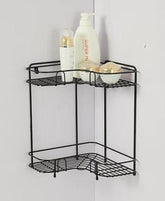 Creative 2-tier Corner Bathroom and Kitchen Rack