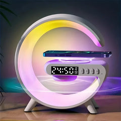 ATTRACTIVE G-Shaped 5 in 1 Night Lamp Wireless Charger Bluetooth Speaker