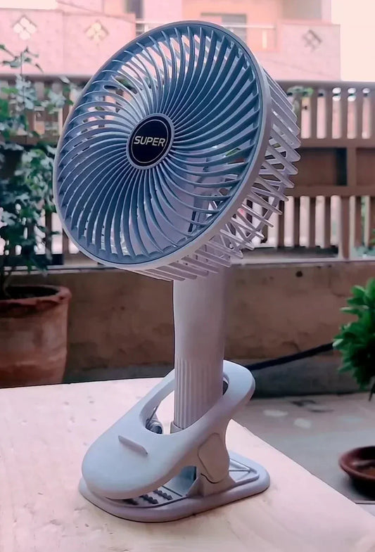 2 in 1 Reachargeable and Portable Table and Hand Fan