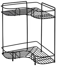 Creative 2-tier Corner Bathroom and Kitchen Rack